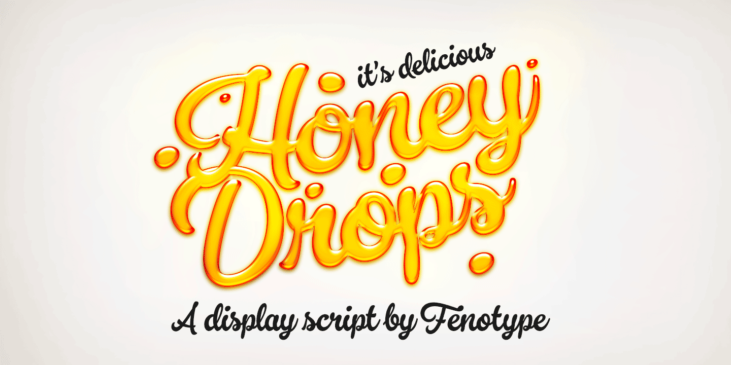 Font Honey Drops